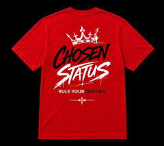 RED CHOSEN STATUS TEE