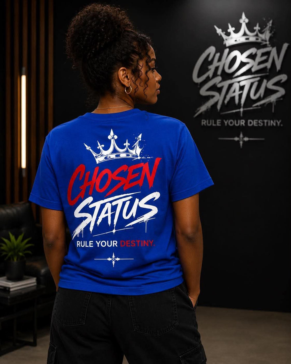 BLUE CHOSEN STATUS TEE