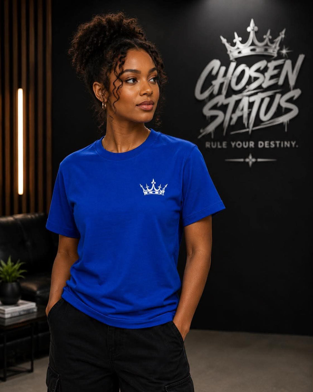 BLUE CHOSEN STATUS TEE