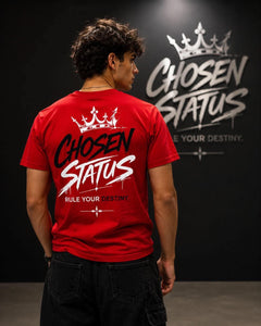 RED CHOSEN STATUS TEE