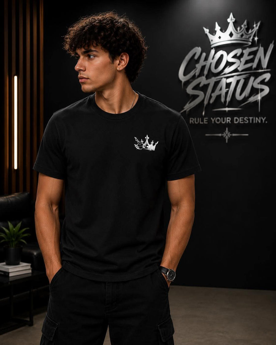 BLACK CHOSEN STATUS TEE