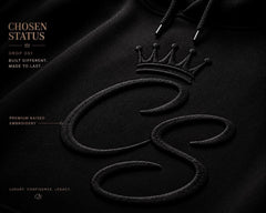 BLACK CHOSEN STATUS HOODIE