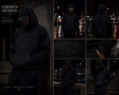 BLACK CHOSEN STATUS HOODIE