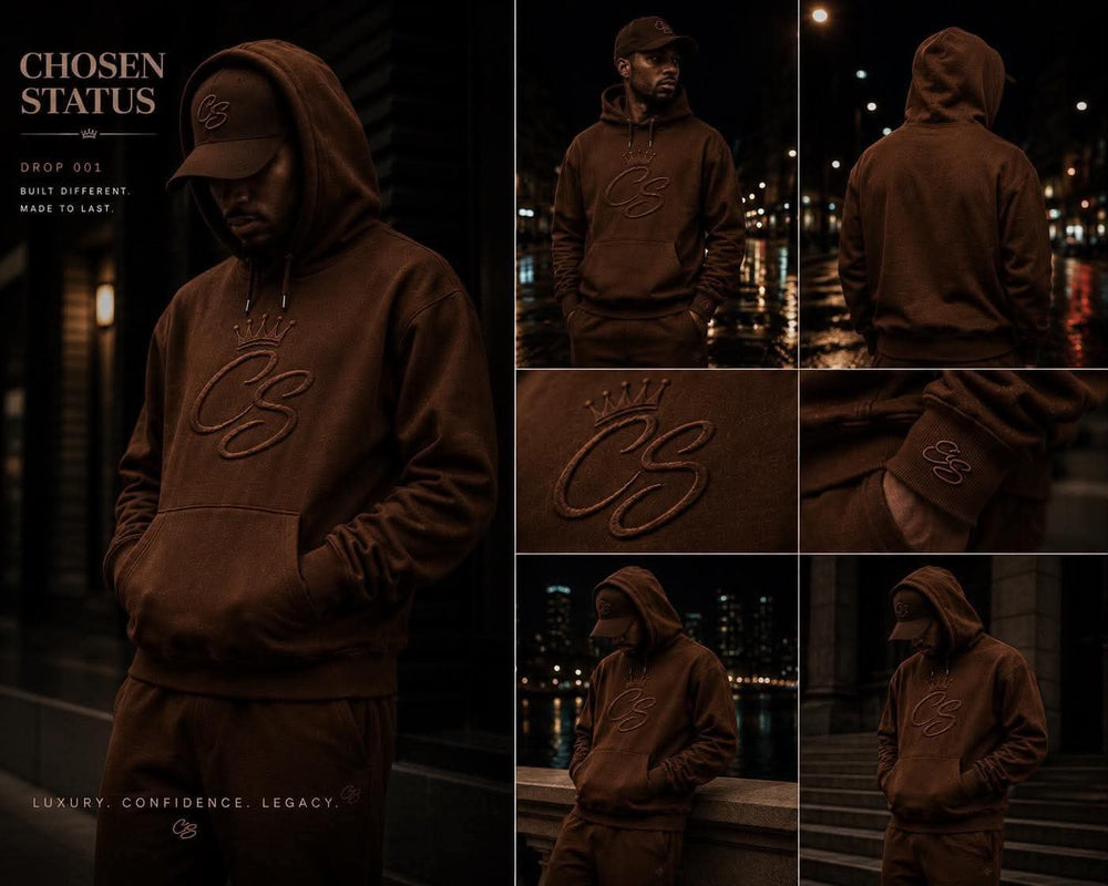 BROWN CHOSEN STATUS HOODIE