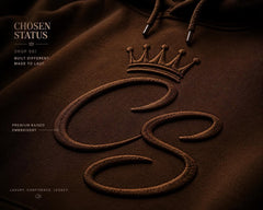 BROWN CHOSEN STATUS HOODIE