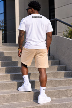 White / Tan Premium Cotton Set