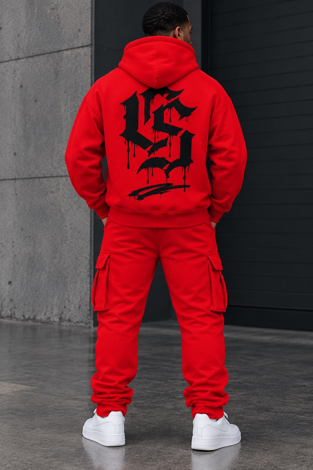 RED / BLACK HEAVYWEIGHT HOODIE