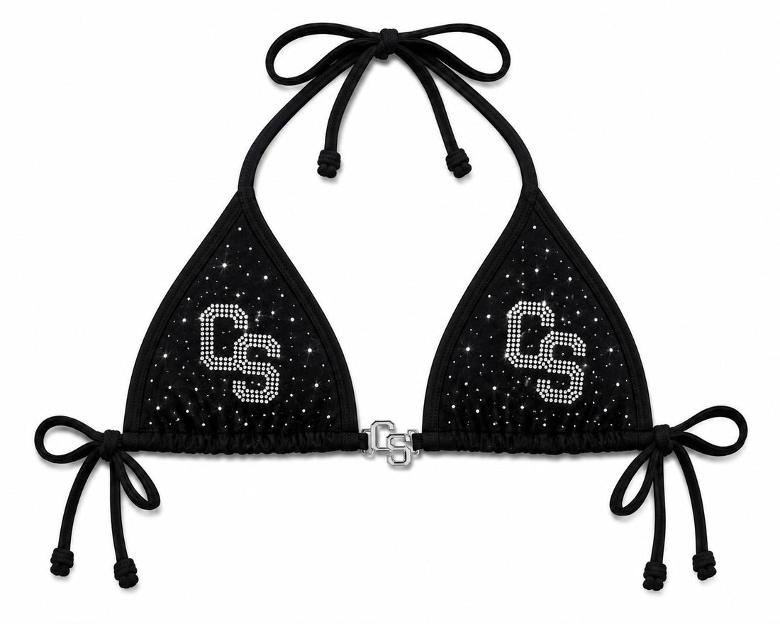 Chosen status Rhinestone Bikini-Black