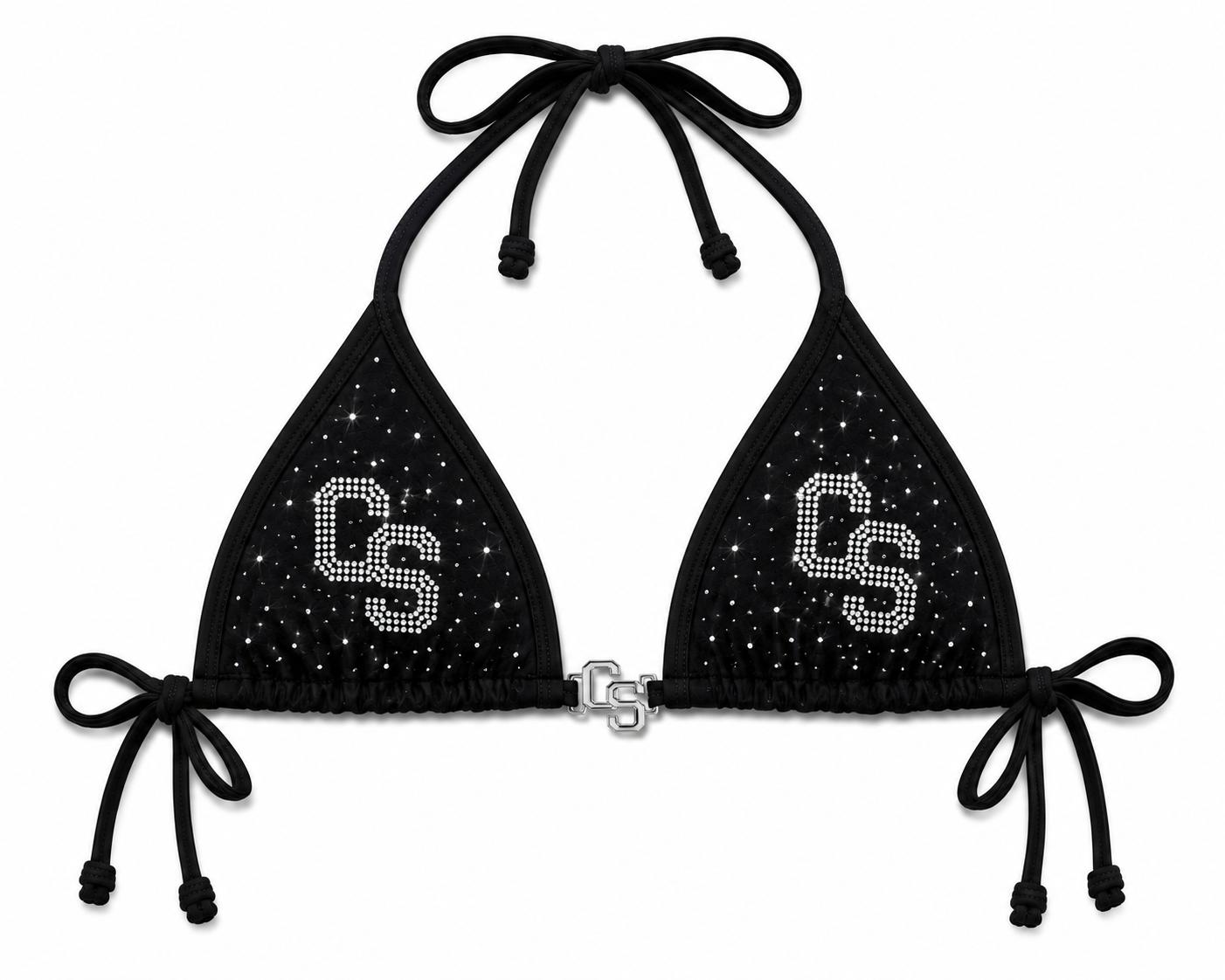 Chosen status Rhinestone Bikini-Black