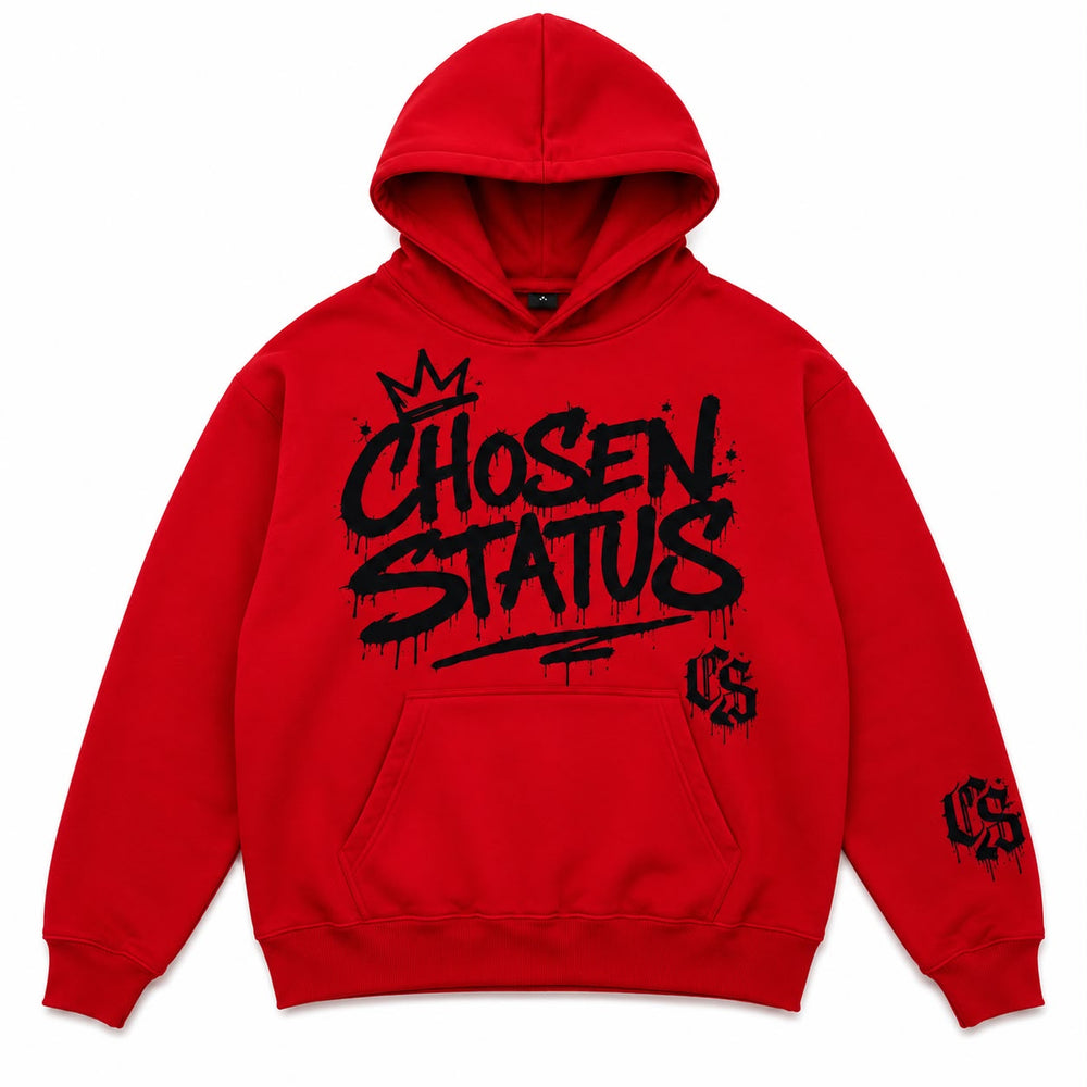 RED / BLACK HEAVYWEIGHT HOODIE