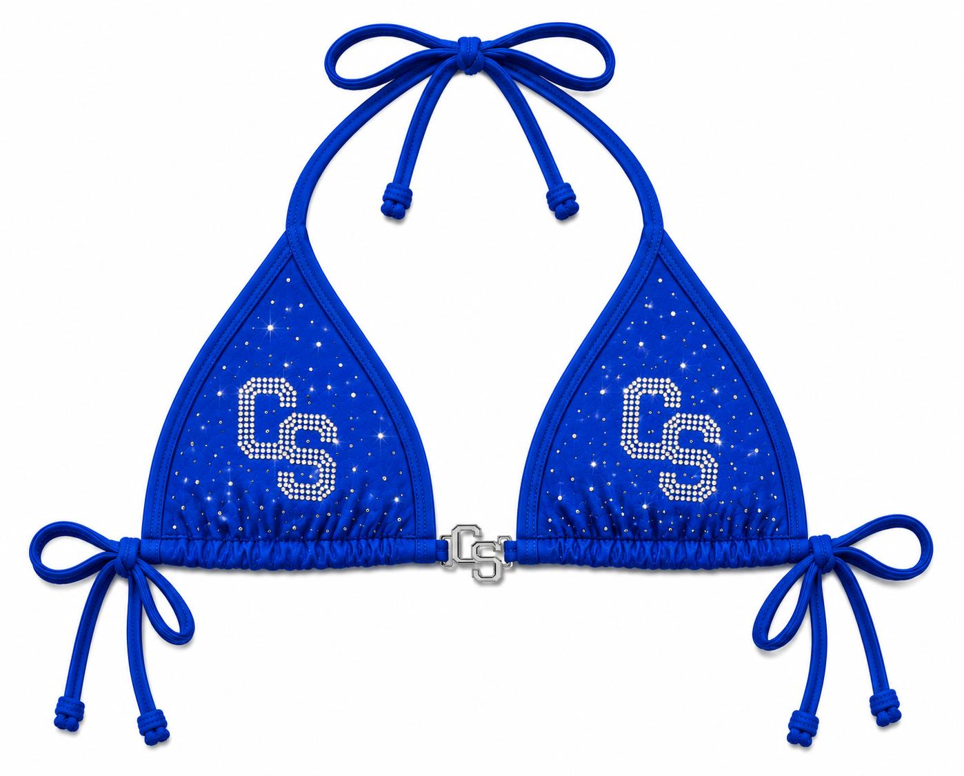 Chosen Status Rhinestone Bikini-Royal Blue