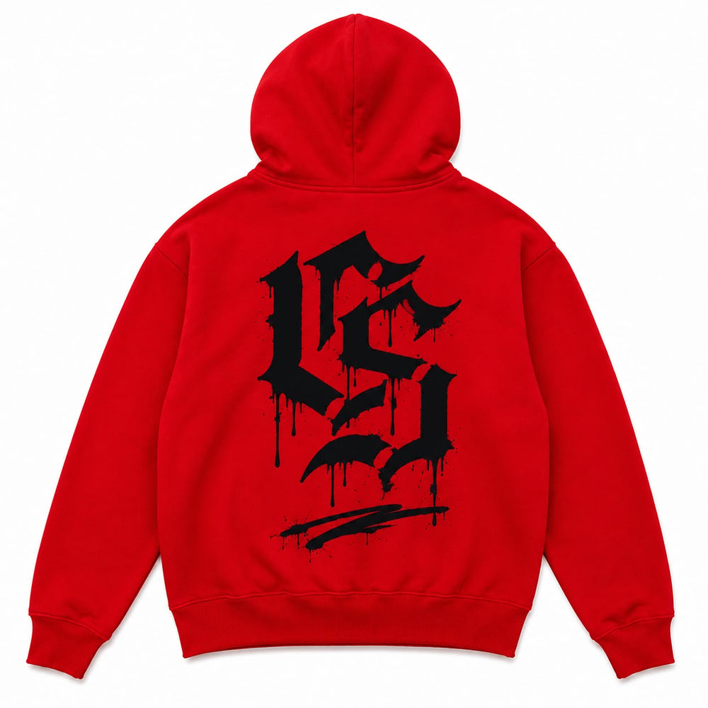RED / BLACK HEAVYWEIGHT HOODIE