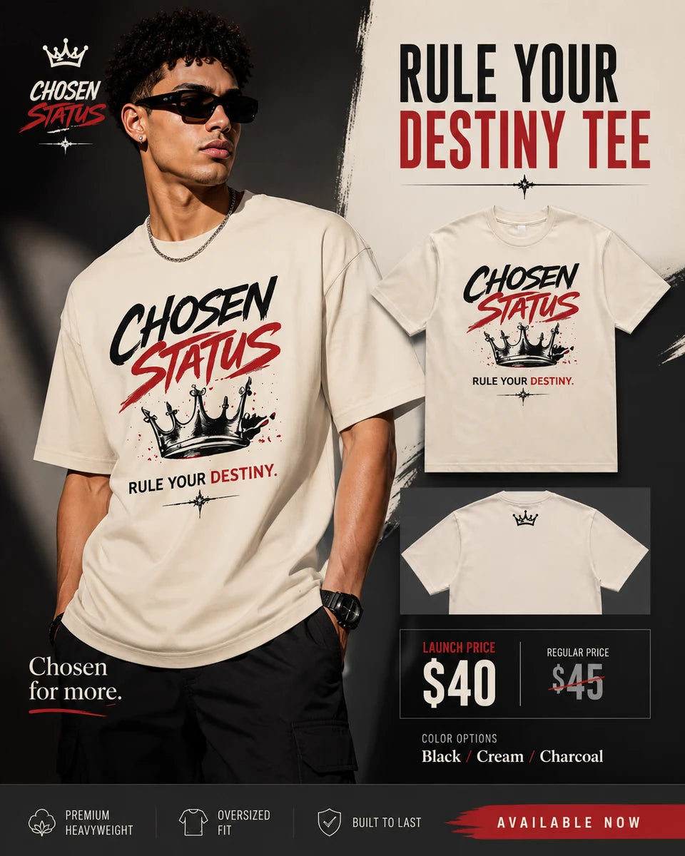 RULE YOUR DESTINY / CREAM TEE